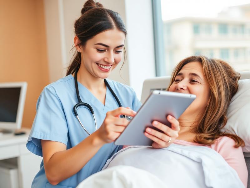 Healthcare professional using DSL